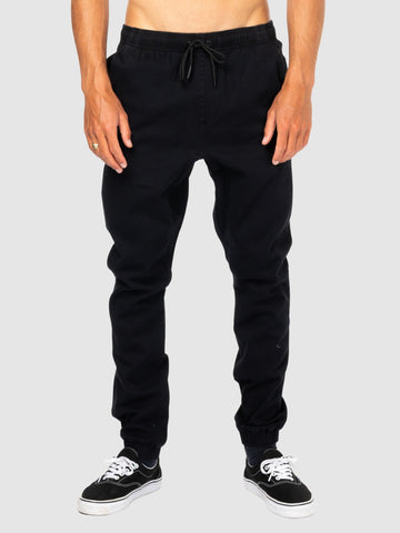 RUSTY Boys Hook Out Elastic Pant - BLACK