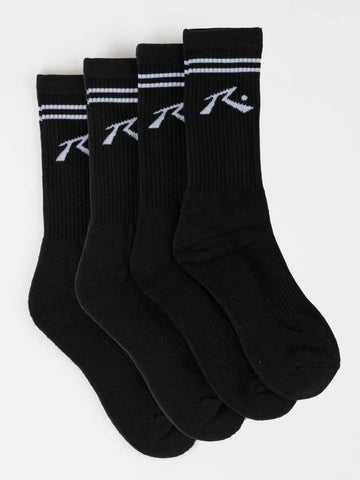 RUSTY Comp Mid Calf Socks 4 Pack - OSFM