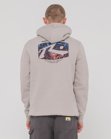 RUSTY Advocate Super Fleece Hoodie - GULL GREY