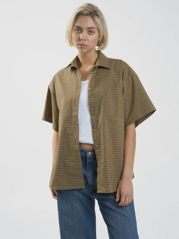 THRILLS Dawson Plaid Shirt - MUSTARD GOLD