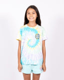 SANTA CRUZ Eclipse Dot Tee - AQUA TIE DYE