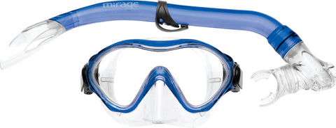 MIRAGE Goby Junior Silitex Mask & Snorkel Set - Blue