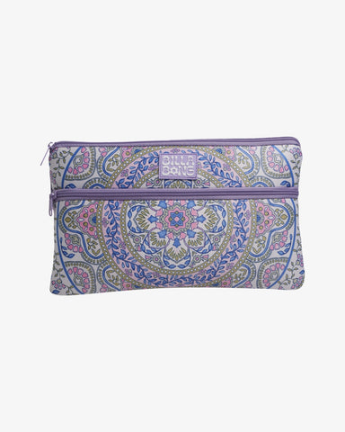 BILLABONG Summerside Large Pencil Case - LILAC BREEZE