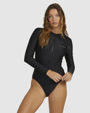 BILLABONG Serene Sunshirt Bodysuit - BLACK